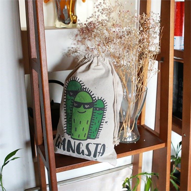 Nice Cotton Drawstring Tote Bag