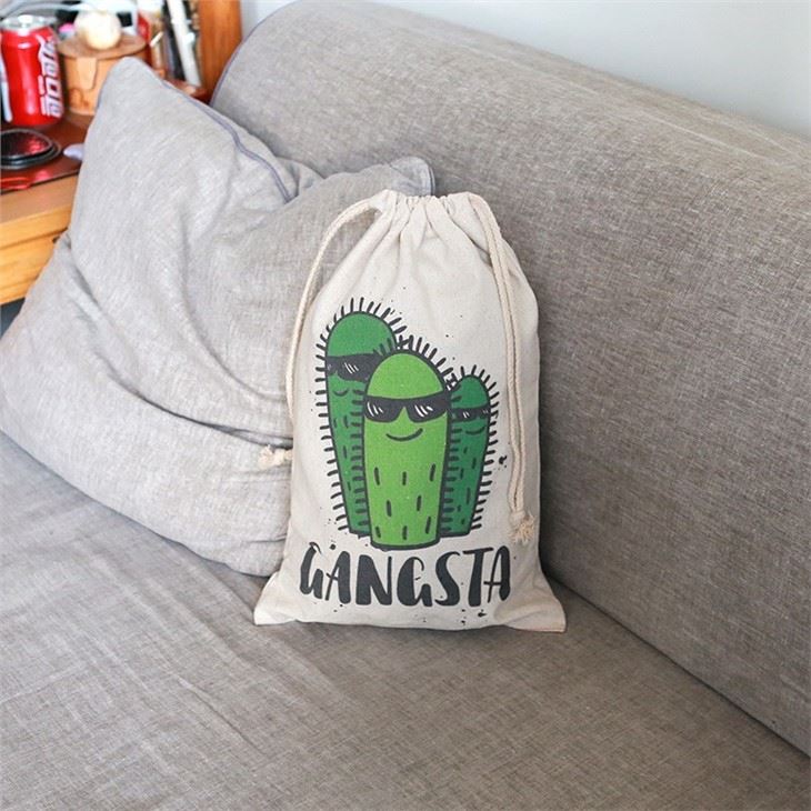 Nice Cotton Drawstring Tote Bag