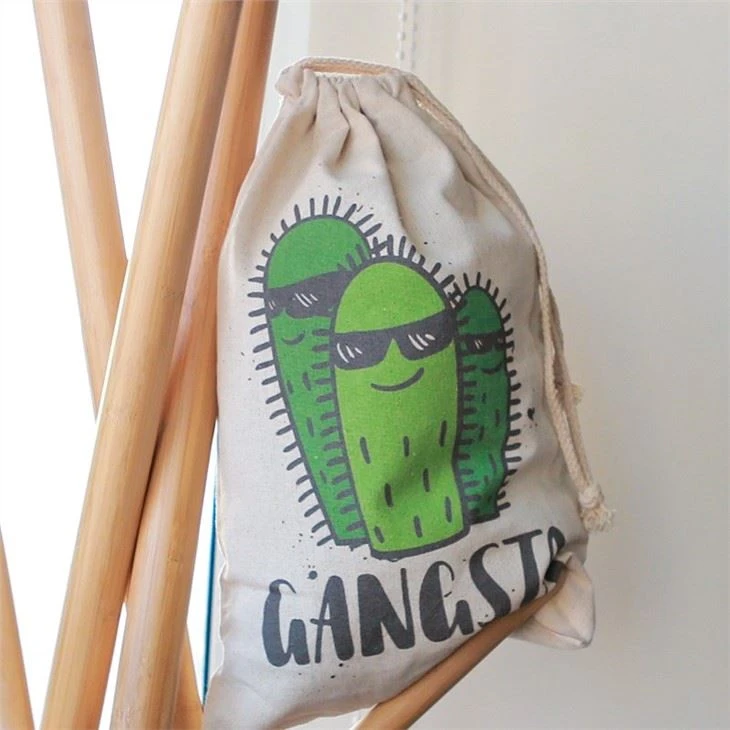 Nice Cotton Drawstring Tote Bag