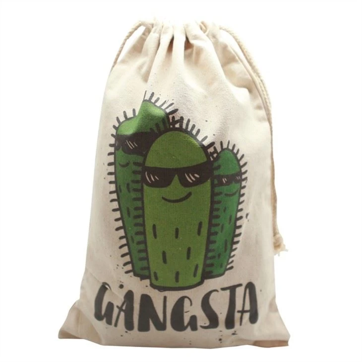 Nice Cotton Drawstring Tote Bag
